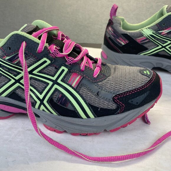 Asics Gel Venture 5 Athletic Running Shoes - T5N9Q - Gray/Lime/Pink - Women 8.5D - Picture 14 of 16